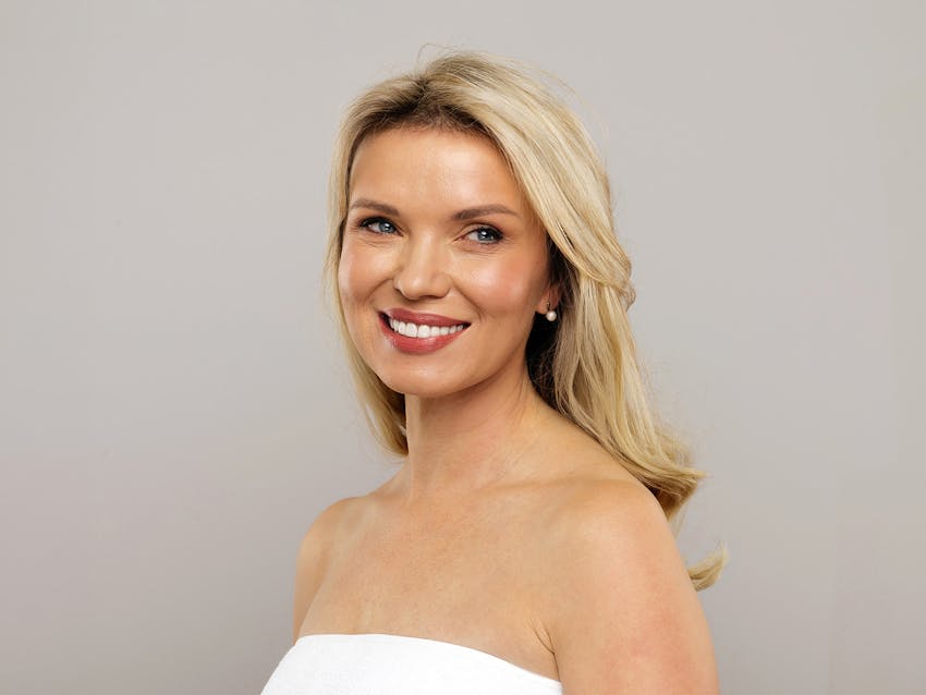 Woman smiling