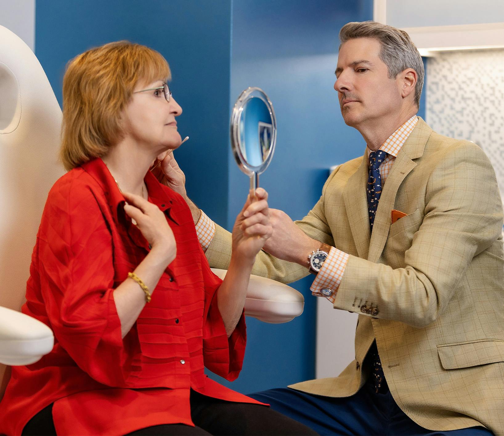 Doctor helping a patient