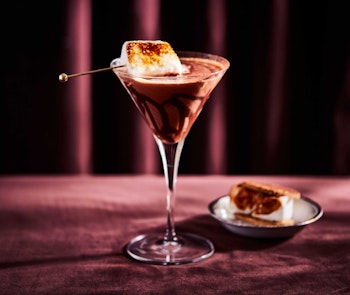 Spiked Chocolate S’mores