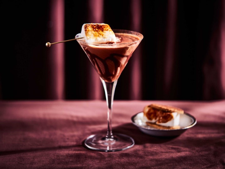 Spiked Chocolate S’mores