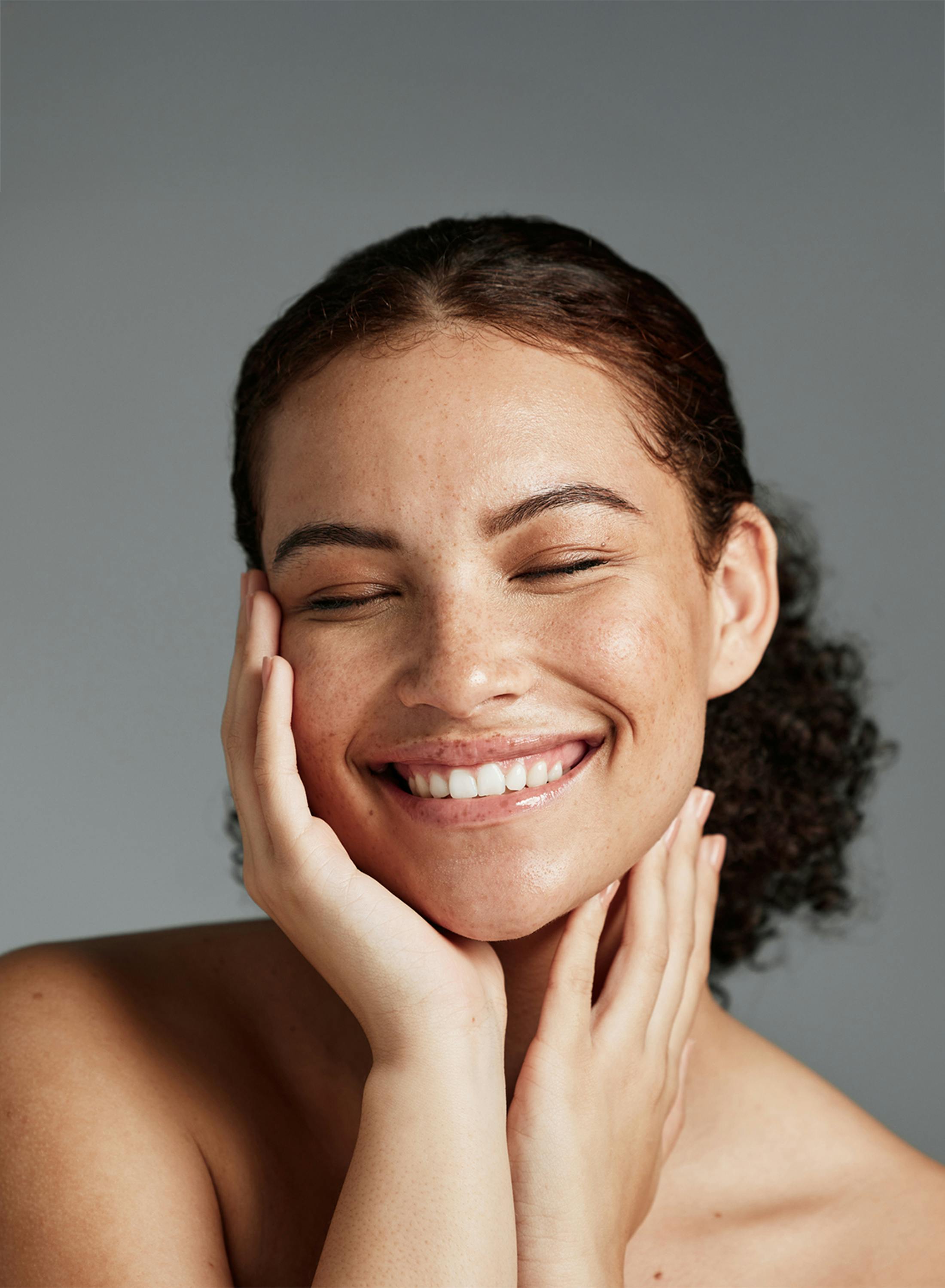woman smiling