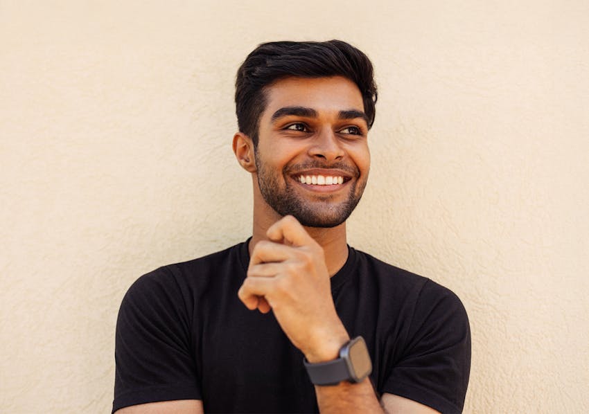 man smiling