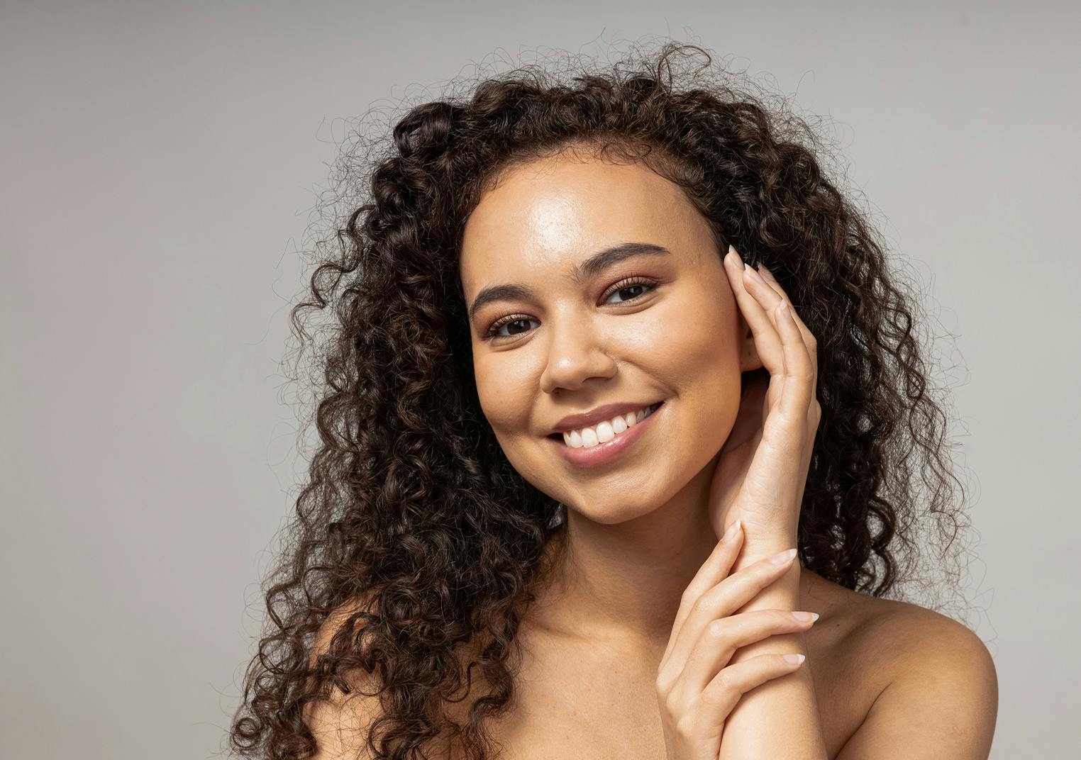 woman smiling