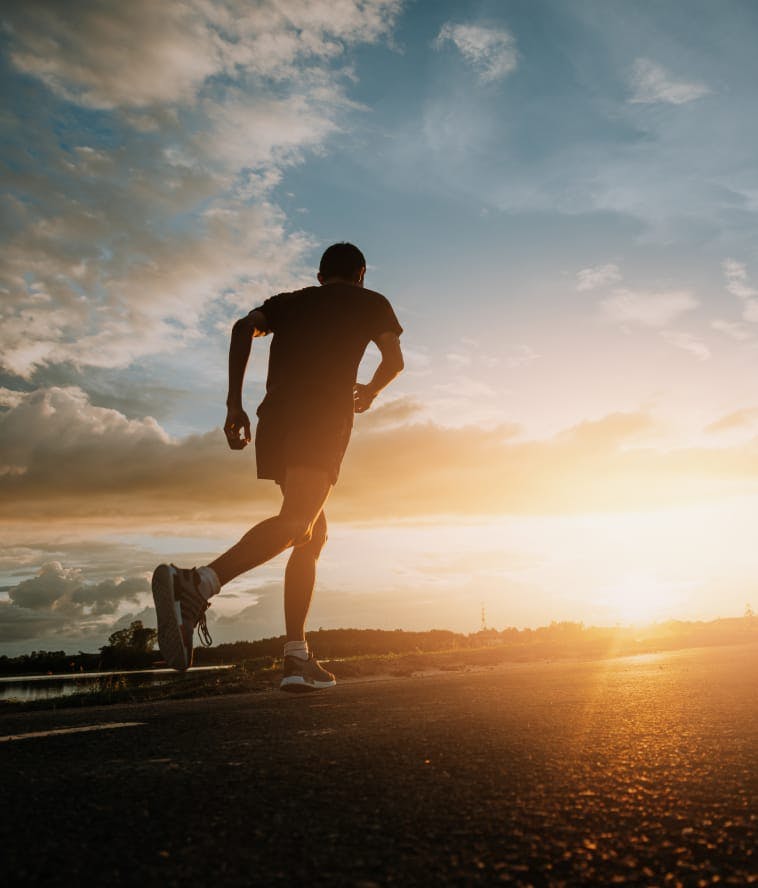 man running