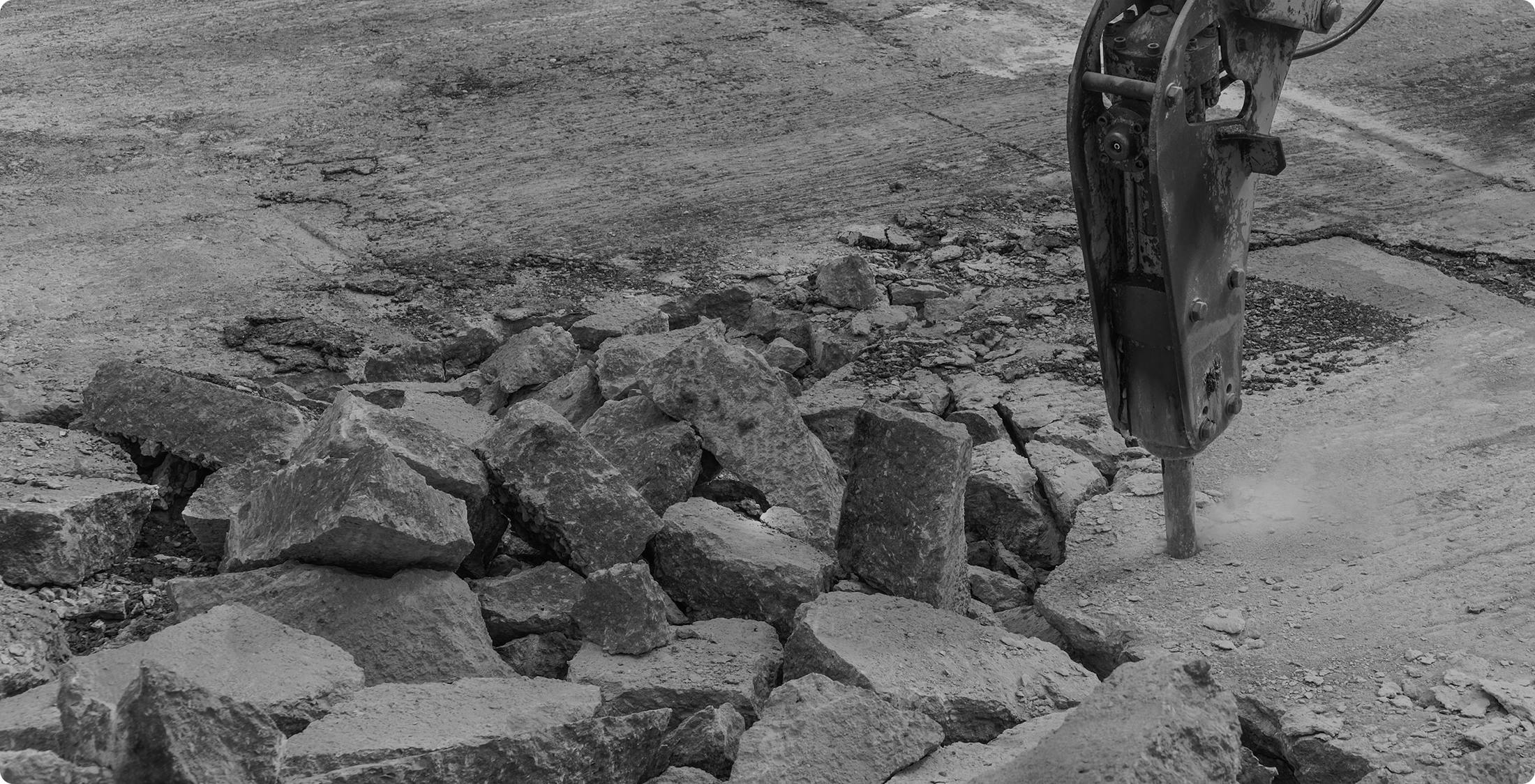 broken concrete