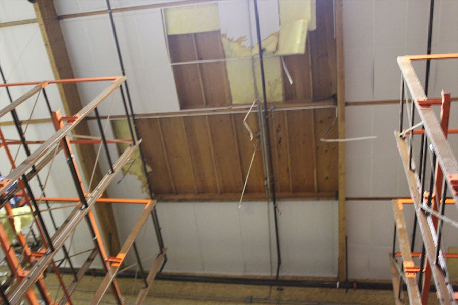 Lineages Freezer Ceiling Panel Demolition