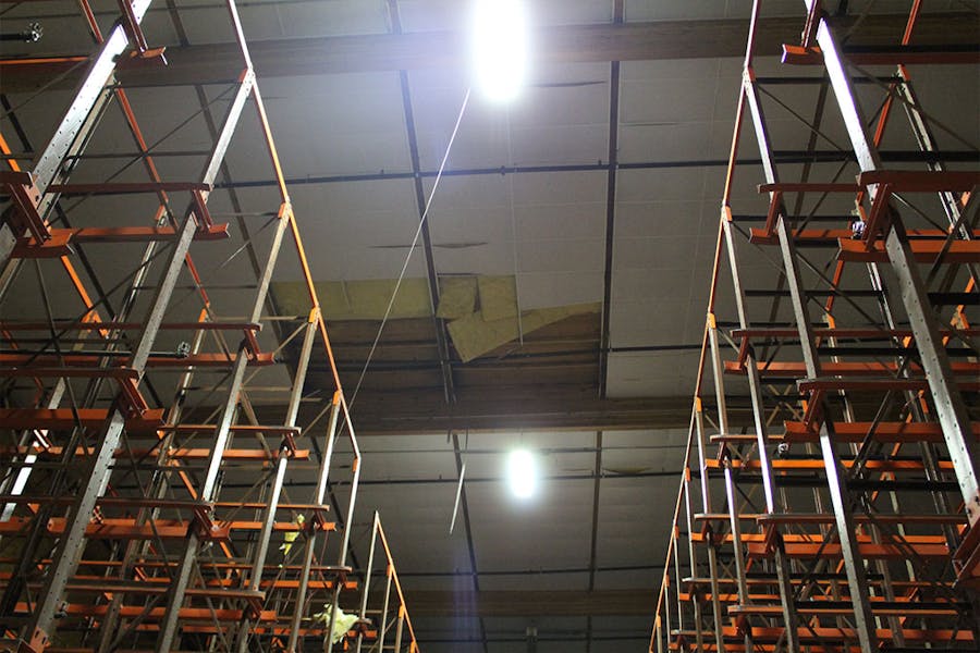 Lineages Freezer Ceiling Panel Demolition