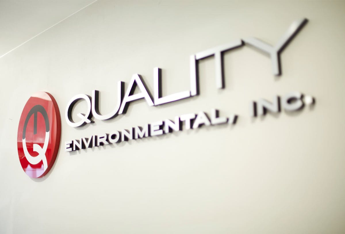 Quality Environmental, Inc. signage