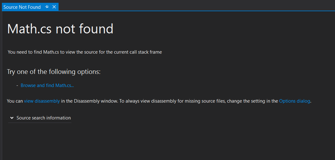 .NET PDB source embedding and indexing