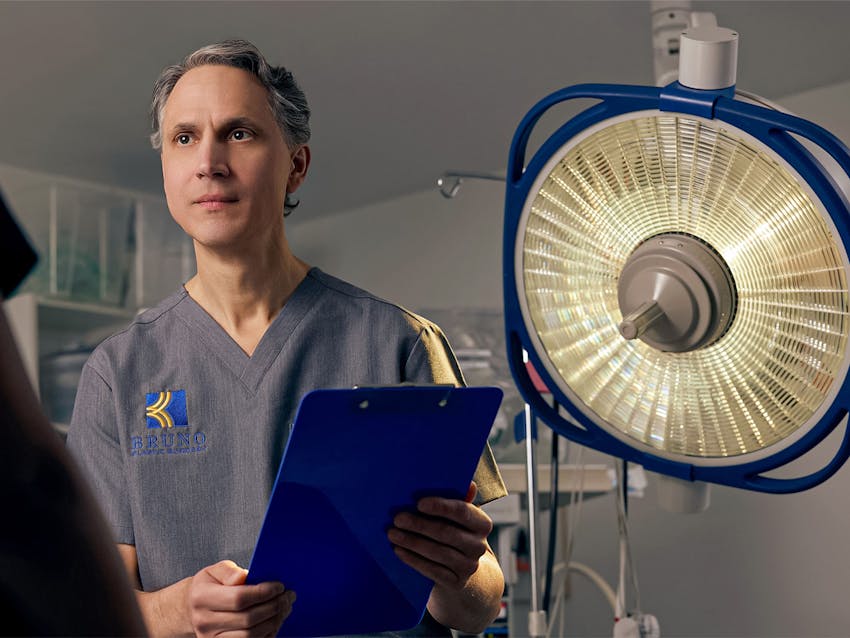 A doctor in the OR