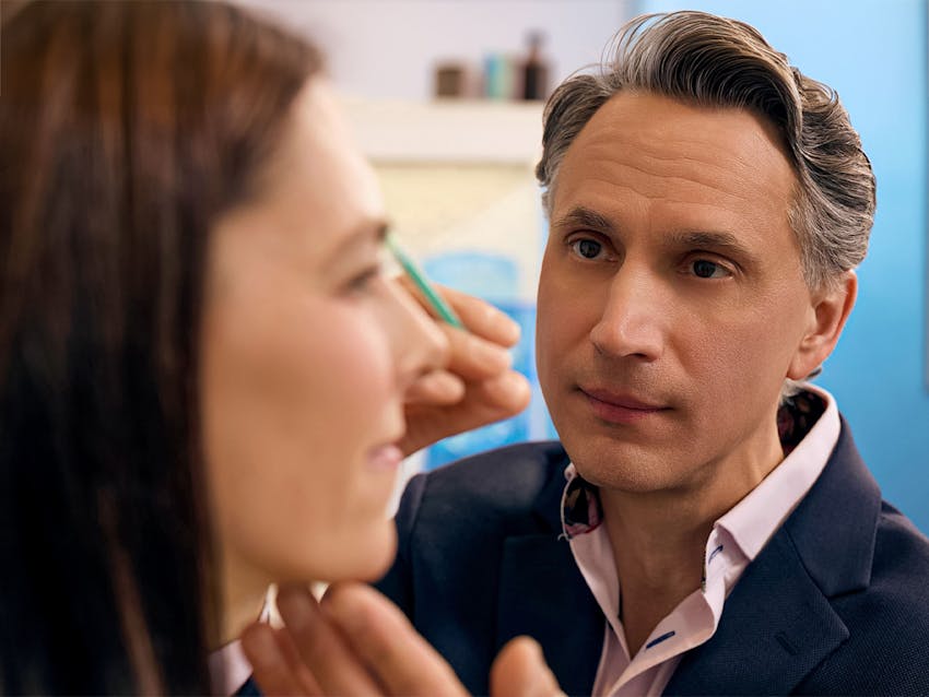 Doctor and patient during consultation