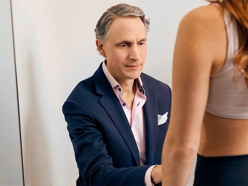 Woman and doctor during consultation