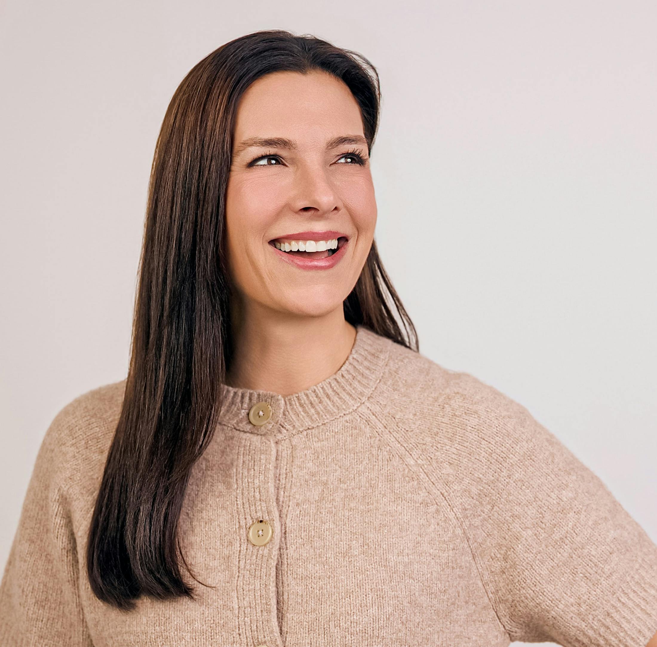 Woman smiling