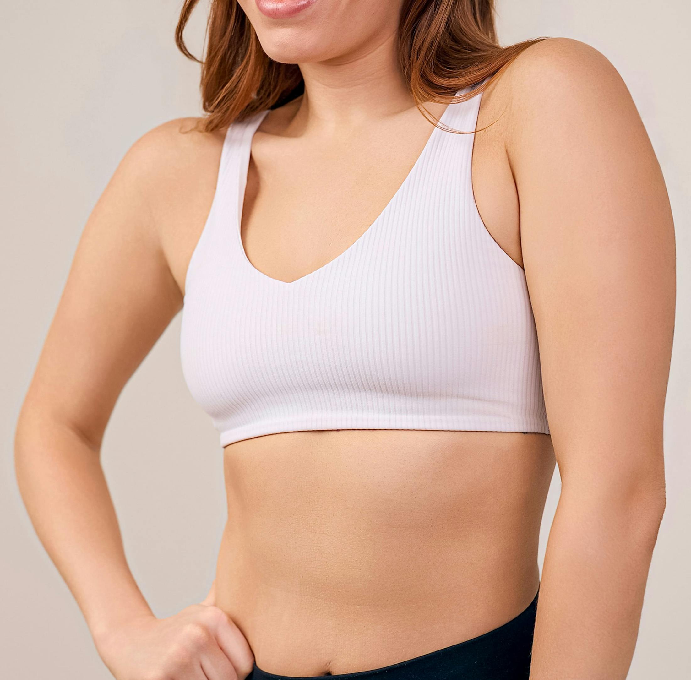 Woman in a sports bra