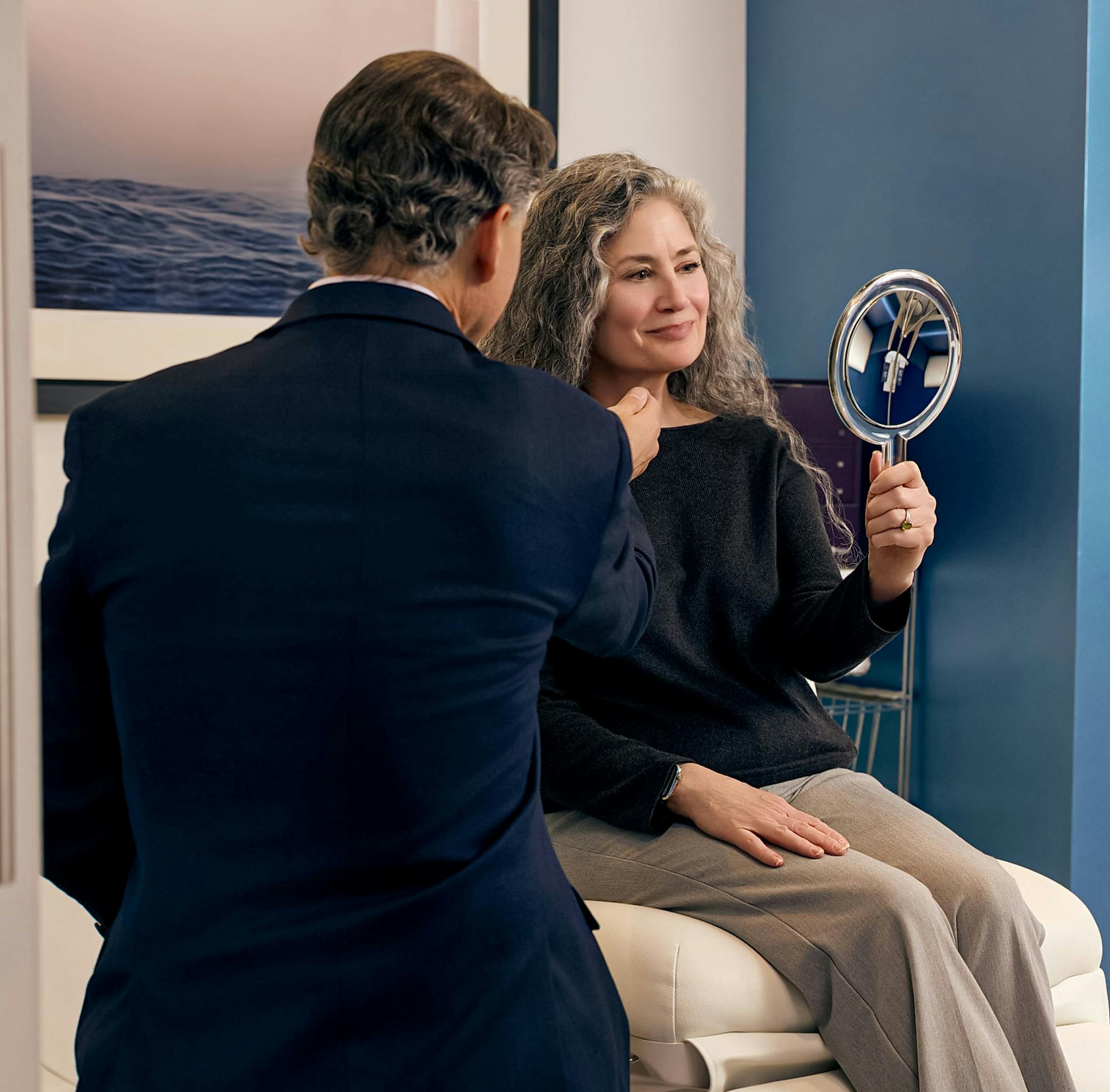 Woman and doctor during consultation