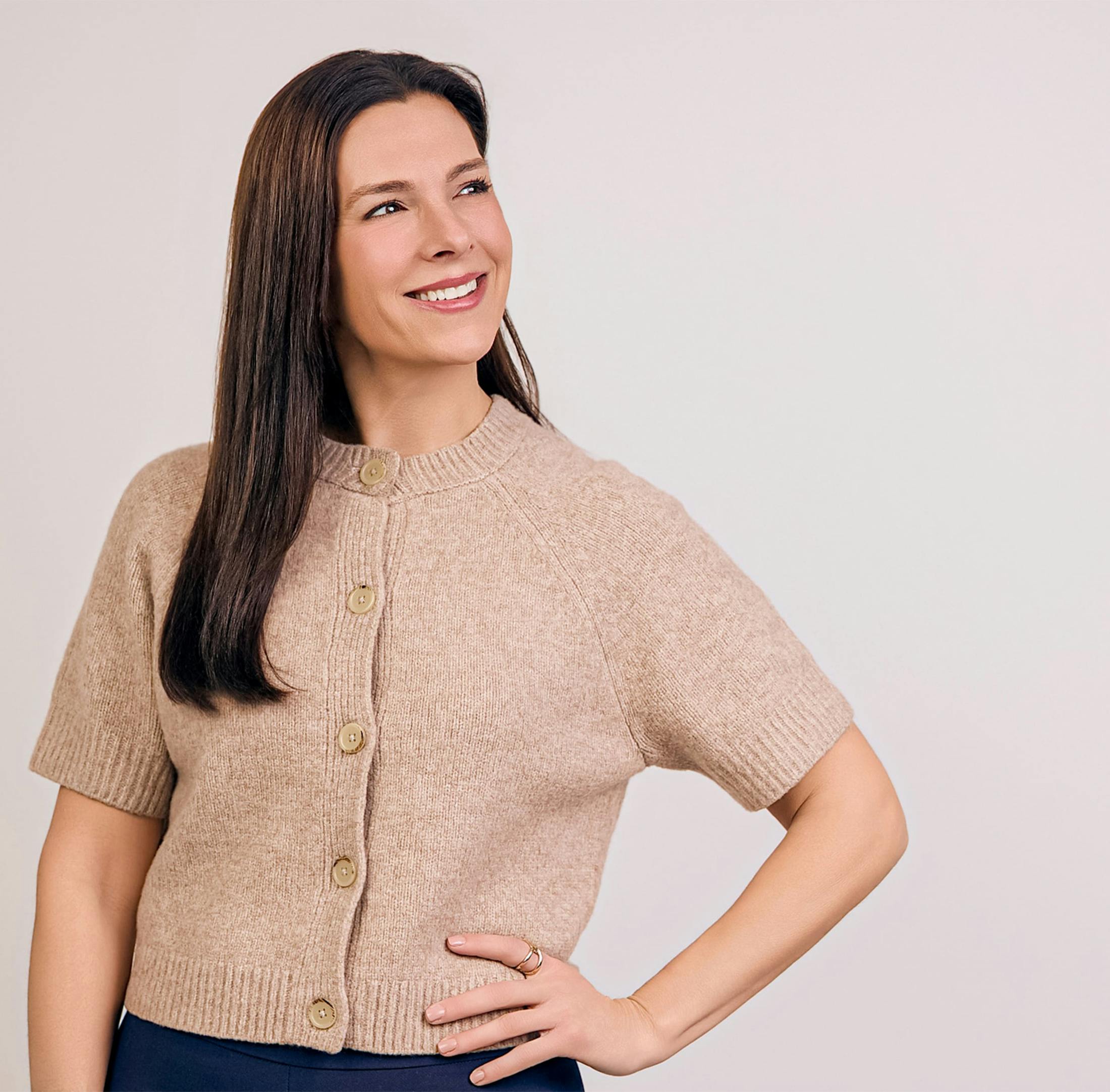 Woman smiling