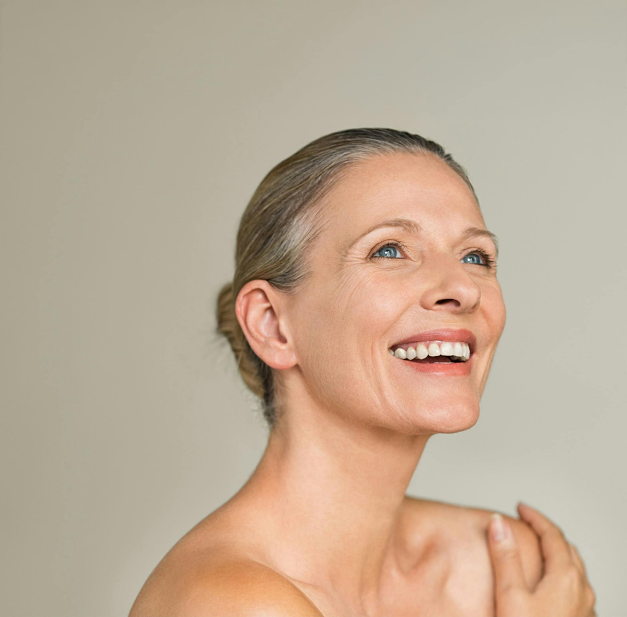 Woman smiling