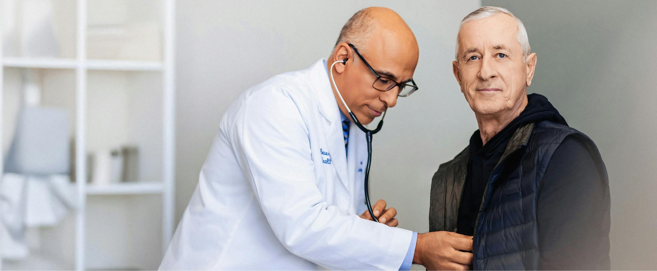 Doctor with patient