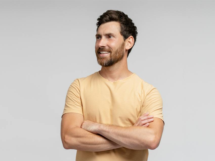 man with arms crossed