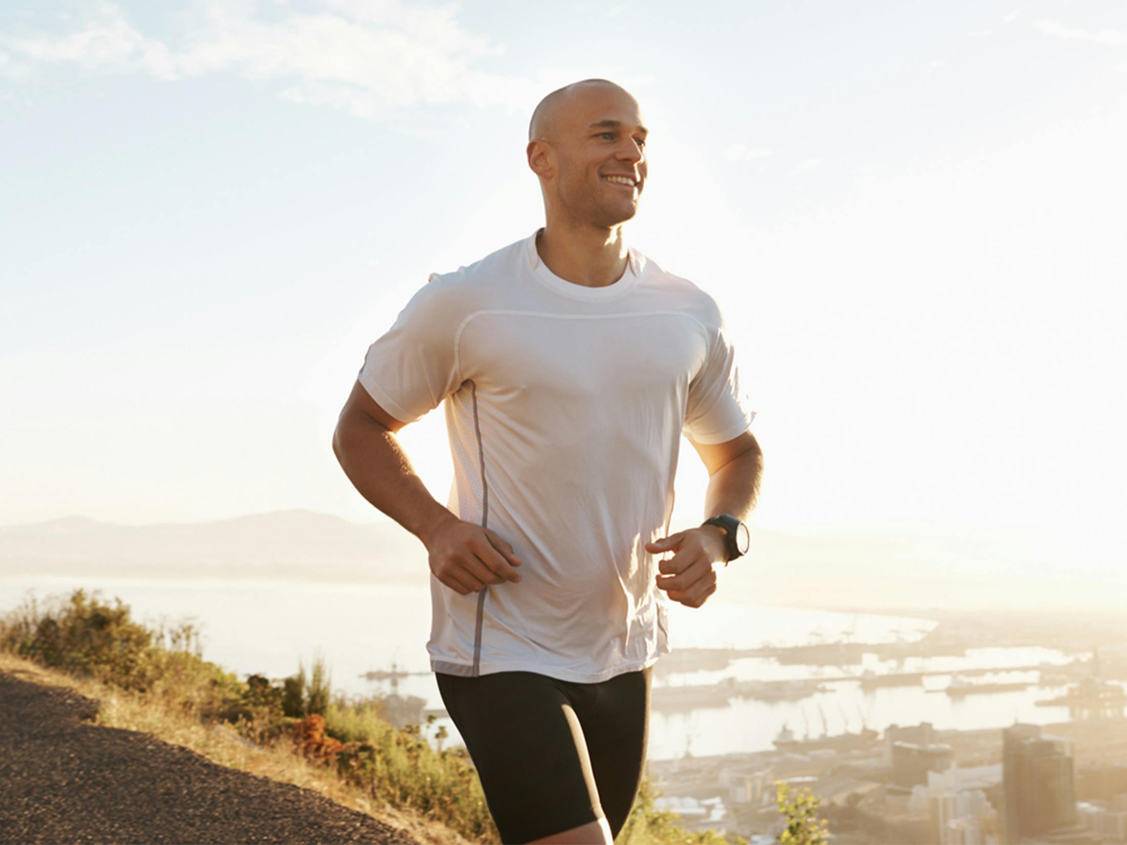 man on a run