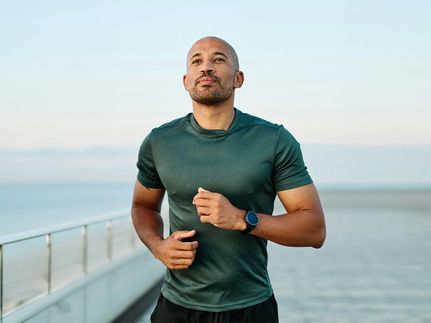 man on a run