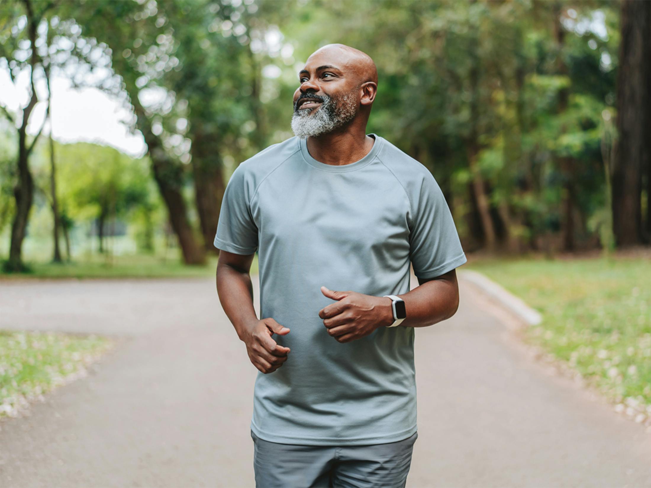 man on a run