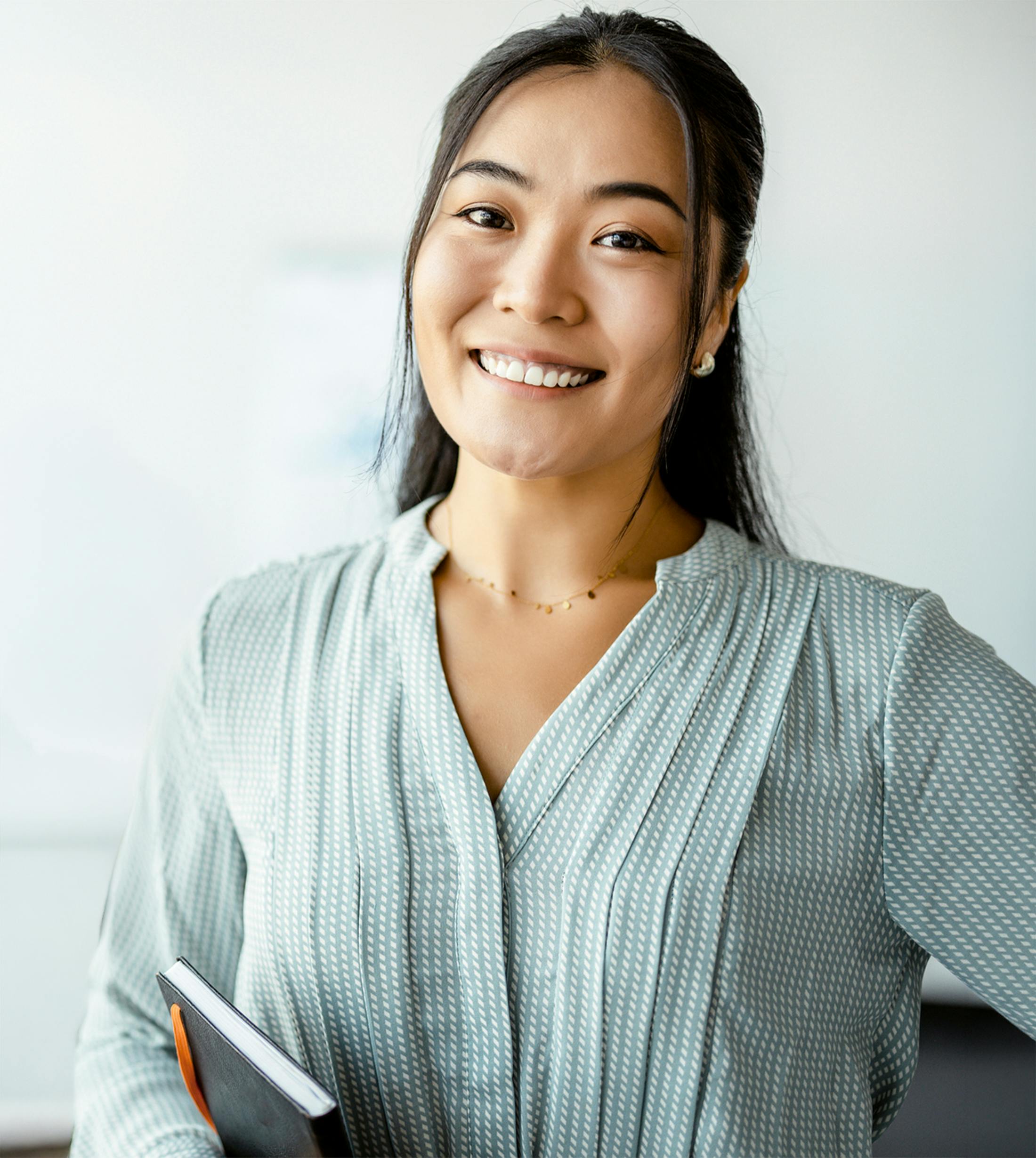 woman smiling