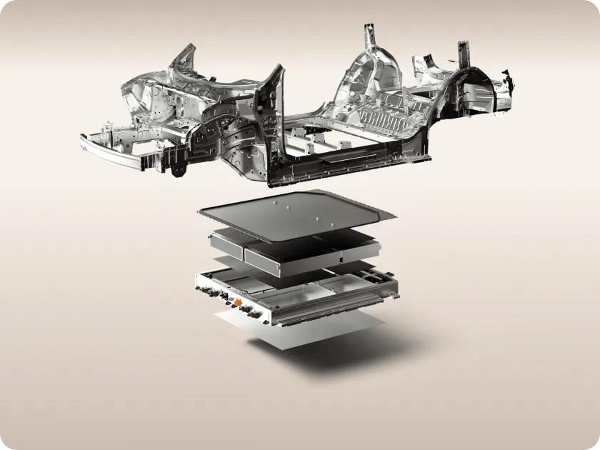 Cell to Body CTB Integrated Battery Structure