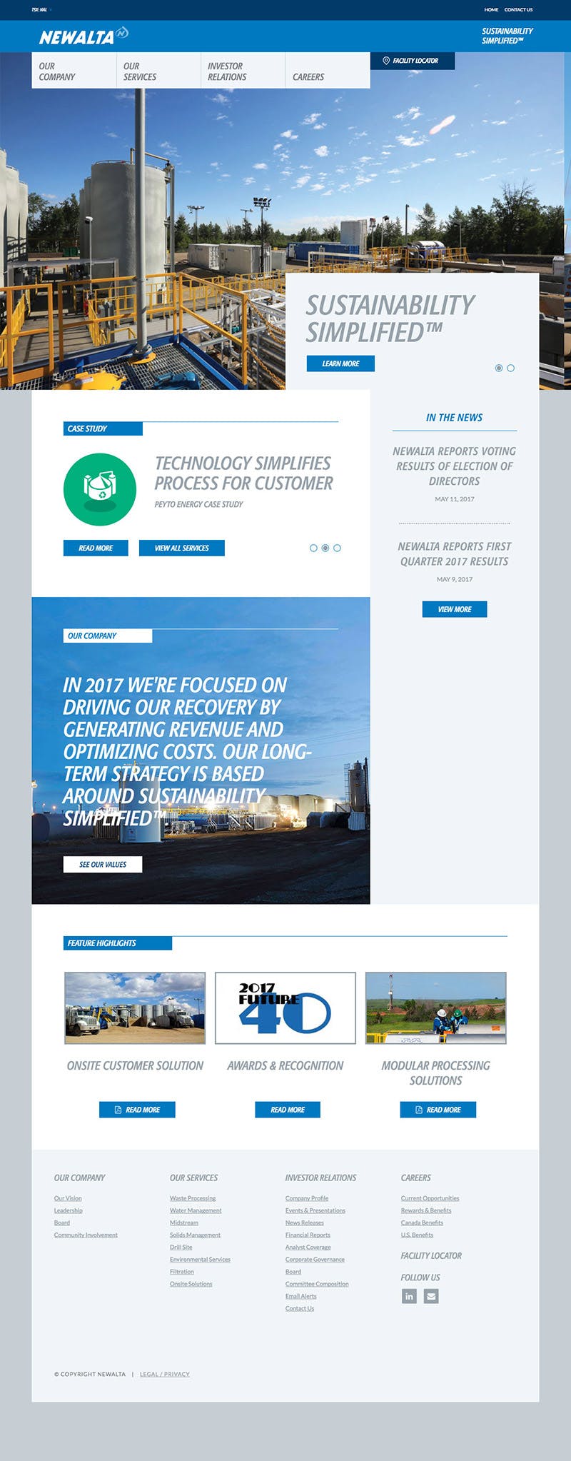 Newalta Homepage