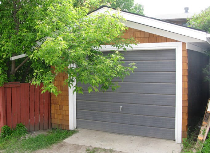 Alley facing backside