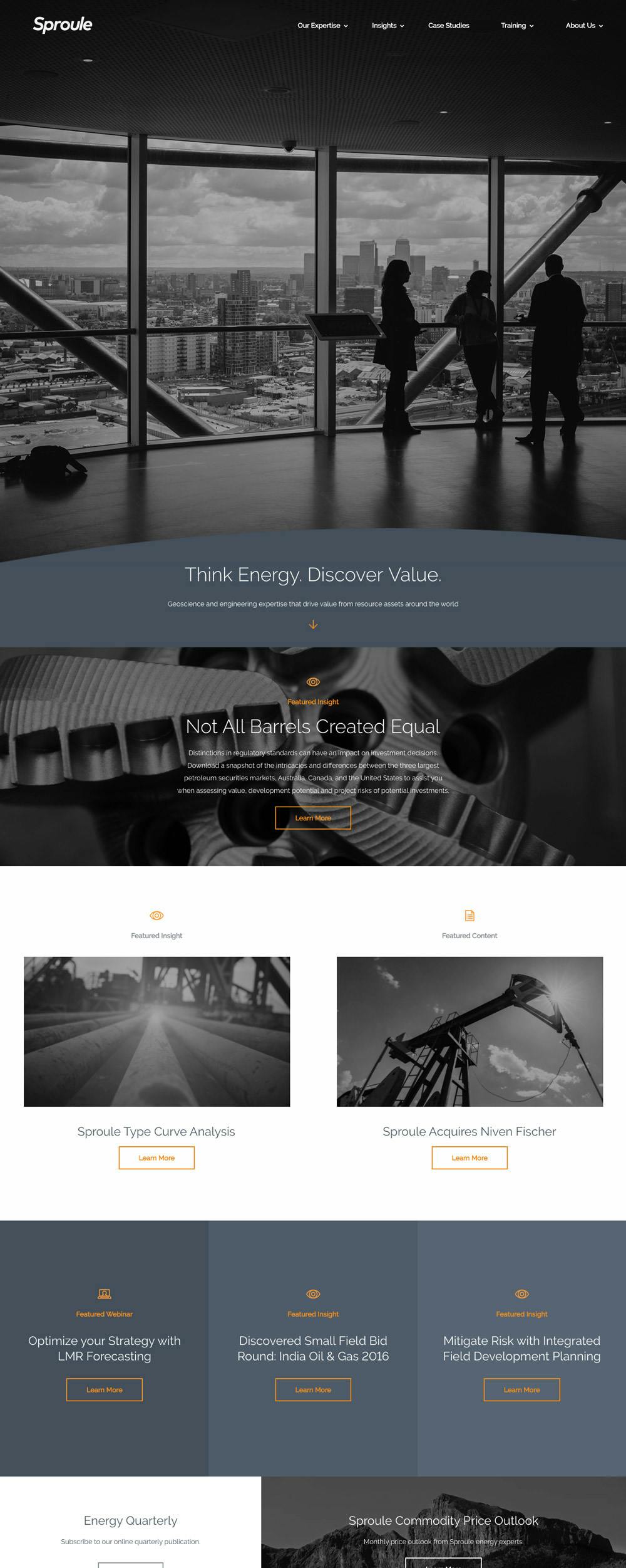 Homepage layout