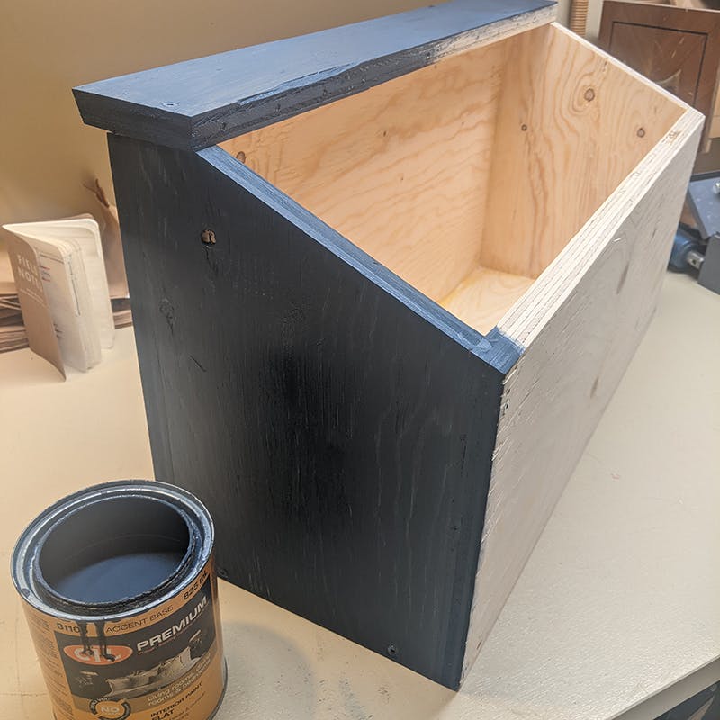 Building a box with the material I had on hand