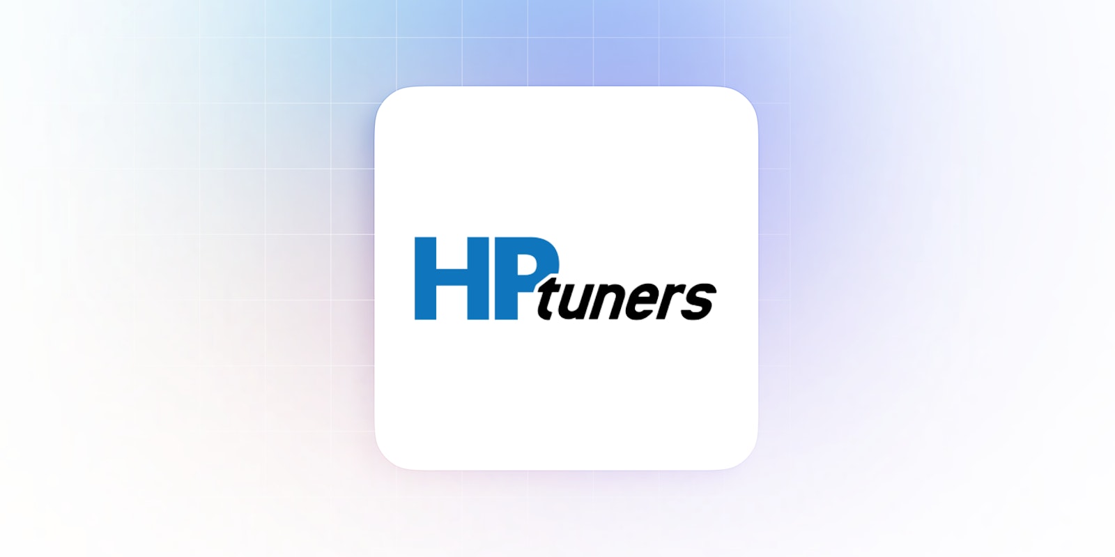 Branded background with icon graphic and HP Tuners logo