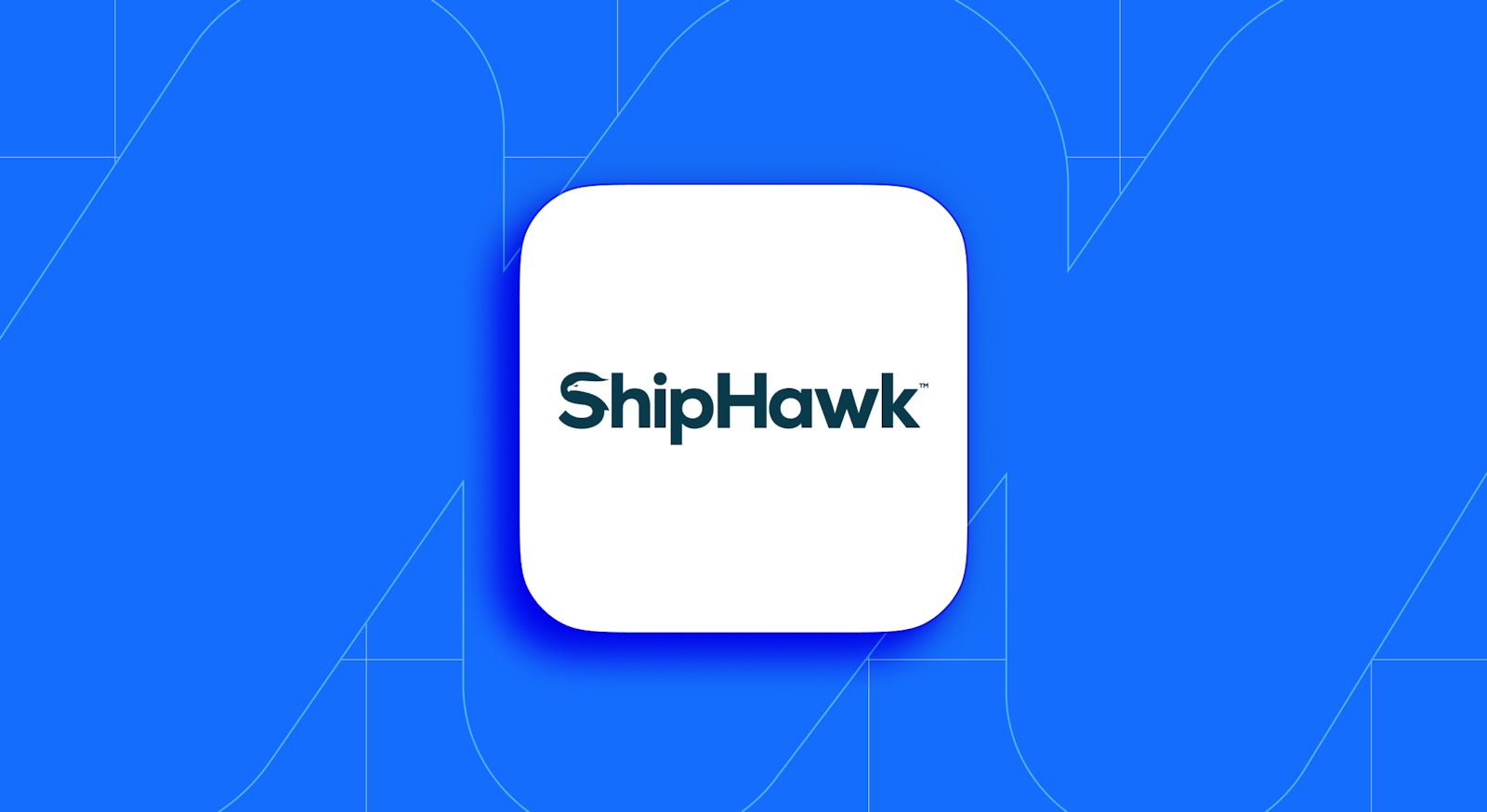 Branded background with icon graphic and ShipHawk logo