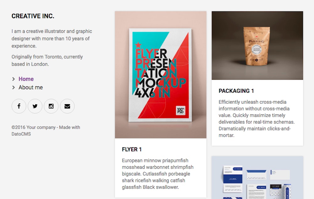 One click deploy of a CMS-backed static website - DatoCMS