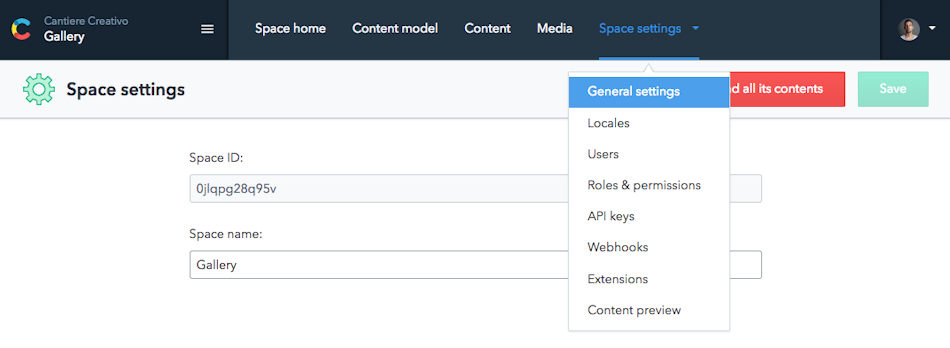 Contentful space ID