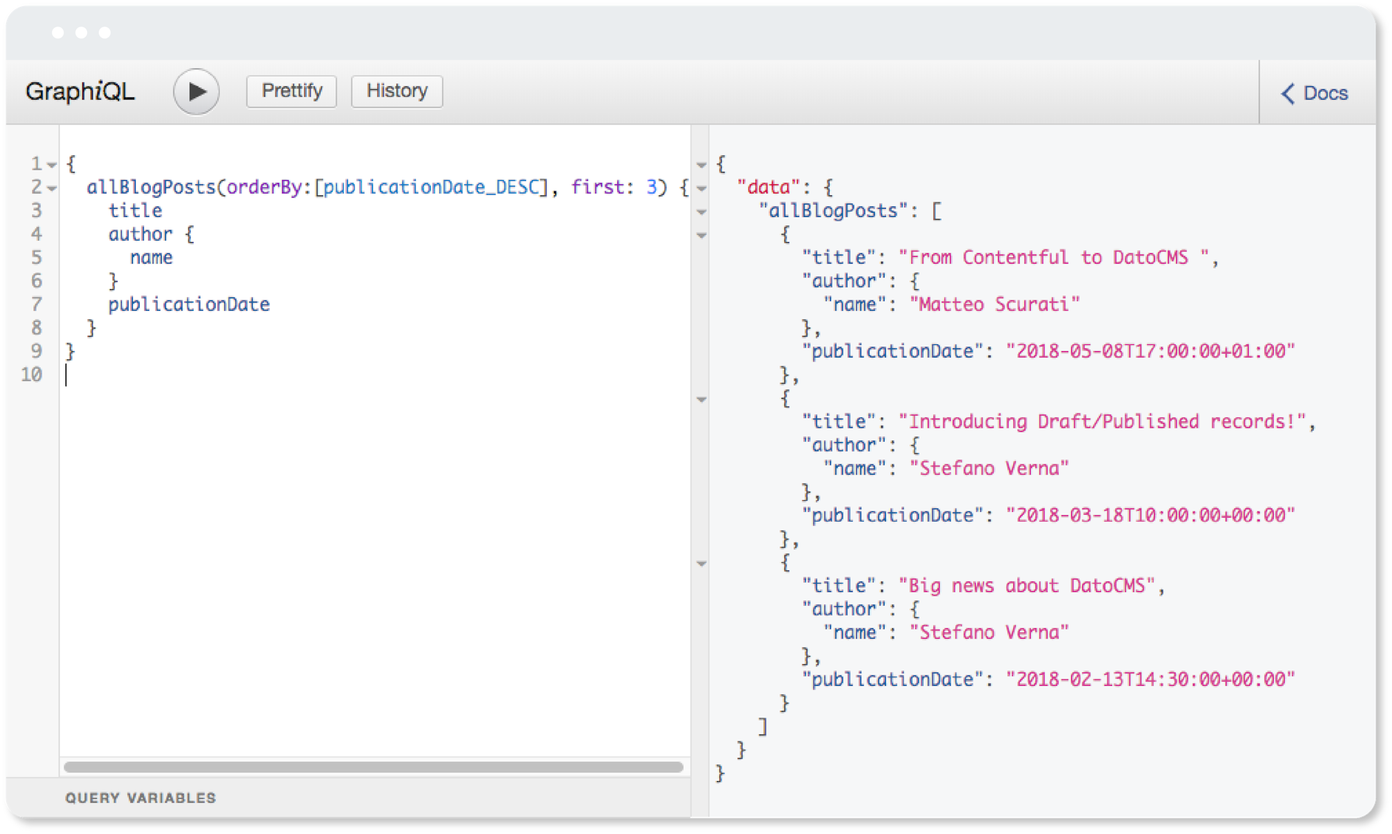 GraphQL and DatoCMS — DatoCMS