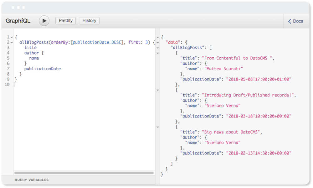 You can play with the API explorer to understand what GraphQL does and set up the authentication.