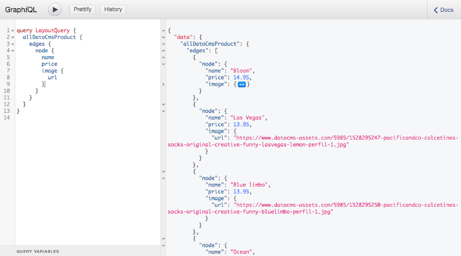 Gatsby ecommerce GraphQL