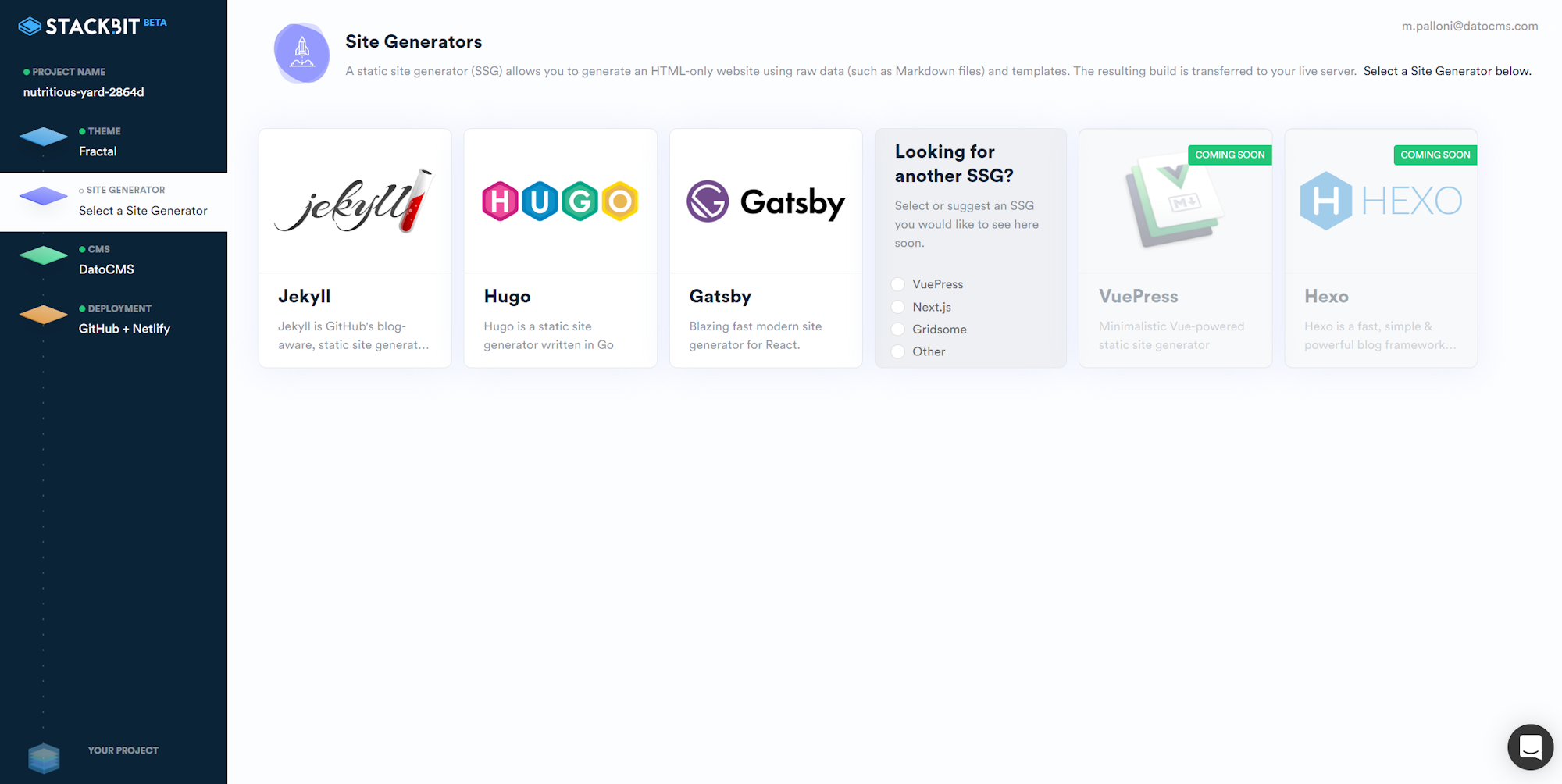 How to create a JAMstack site in minutes with Stackbit