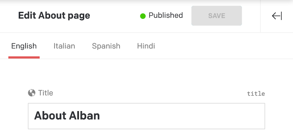 General concepts - Localization - DatoCMS Docs