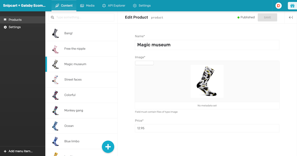 Gatsby ecommerce template + DatoCMS