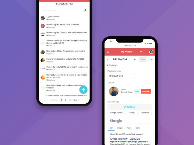 Mobile editing interface at last! — DatoCMS Blog