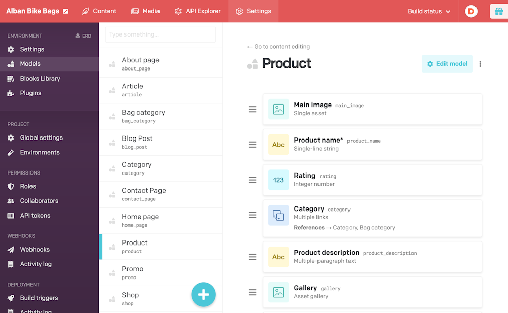 Content modelling - Introduction - DatoCMS Docs