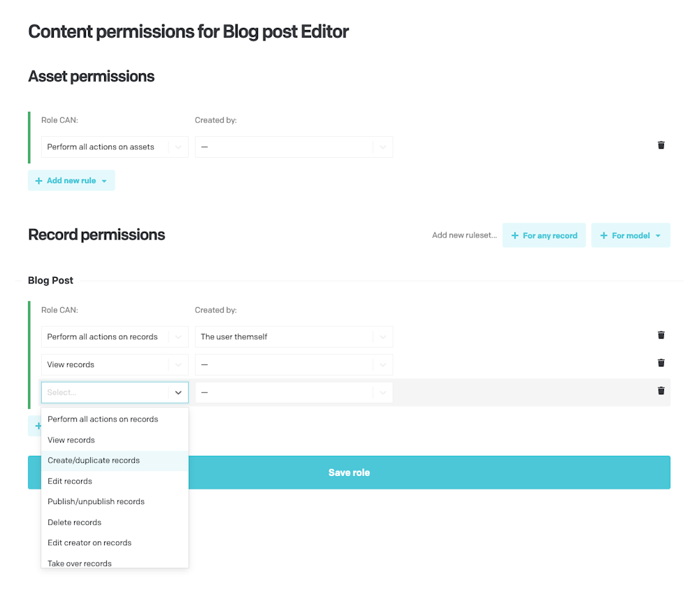 General concepts - Roles and permissions - DatoCMS Docs