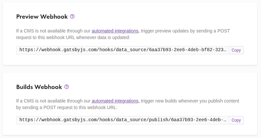 Gatsby - Gatsby Cloud integration - DatoCMS Docs