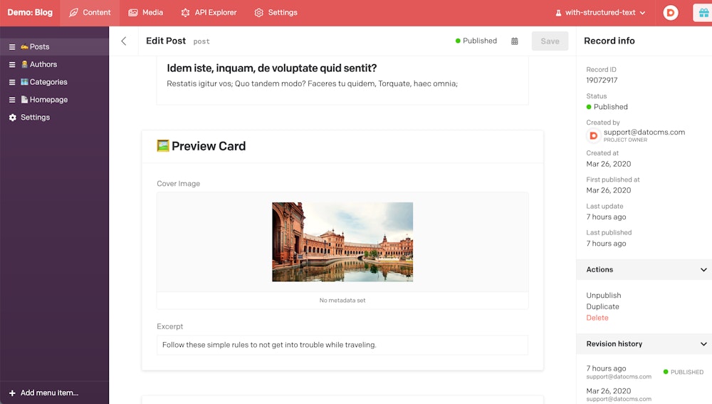 Gatsby blog template Get started with Gatsby in one click