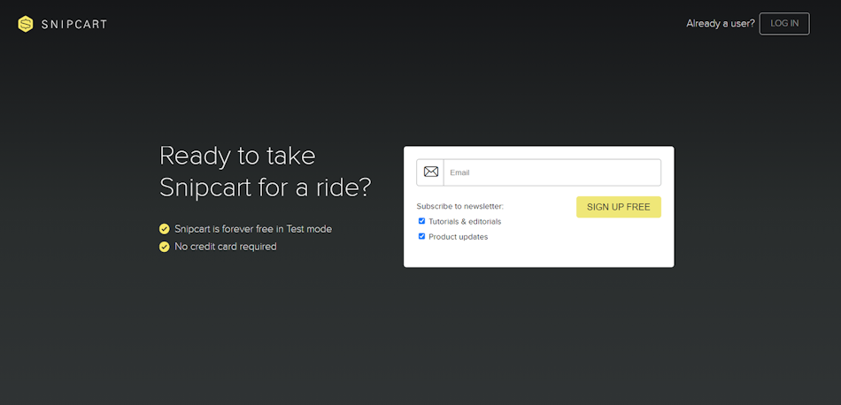 Next.js ecommerce snipcart