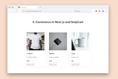Next.js ecommerce template