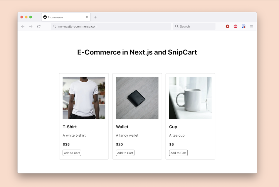 Ecommerce composable architecture example